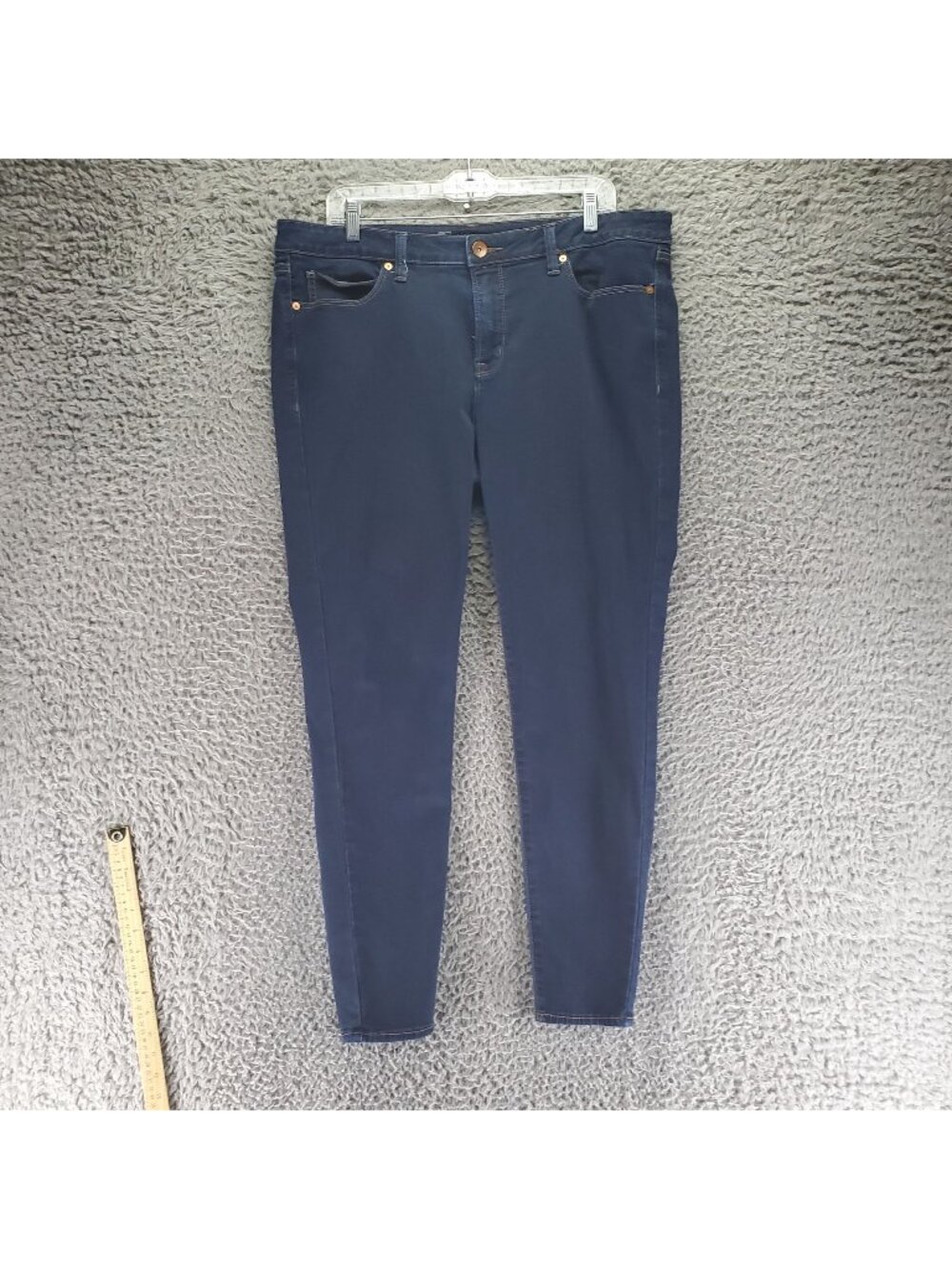 JCPenney Jeans Womens 33/16 Blue Skinny Fit Stretch Denim